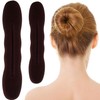SmallCat 2pcs Sponge Hair Bun Maker, Lazy Curler Tool for