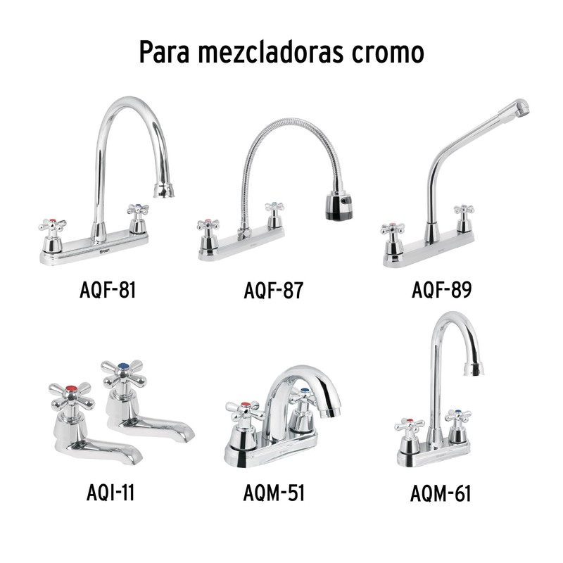 Foset Aqua AQMM-61, Juego de 2 manerales tipo cruceta para
