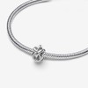 Infinity Knot Charm 925 Sterling silver Beads