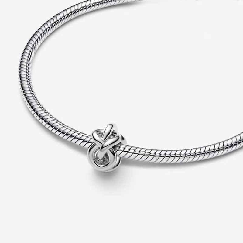 Infinity Knot Charm 925 Sterling silver Beads