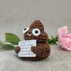 CARAFAST CARAFAST Funny Mini Positive Poo Cute and Funny White