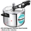 Hawkins Classic 5 Litre Tri-Ply Pressure Cooker, Triply Stainless Steel