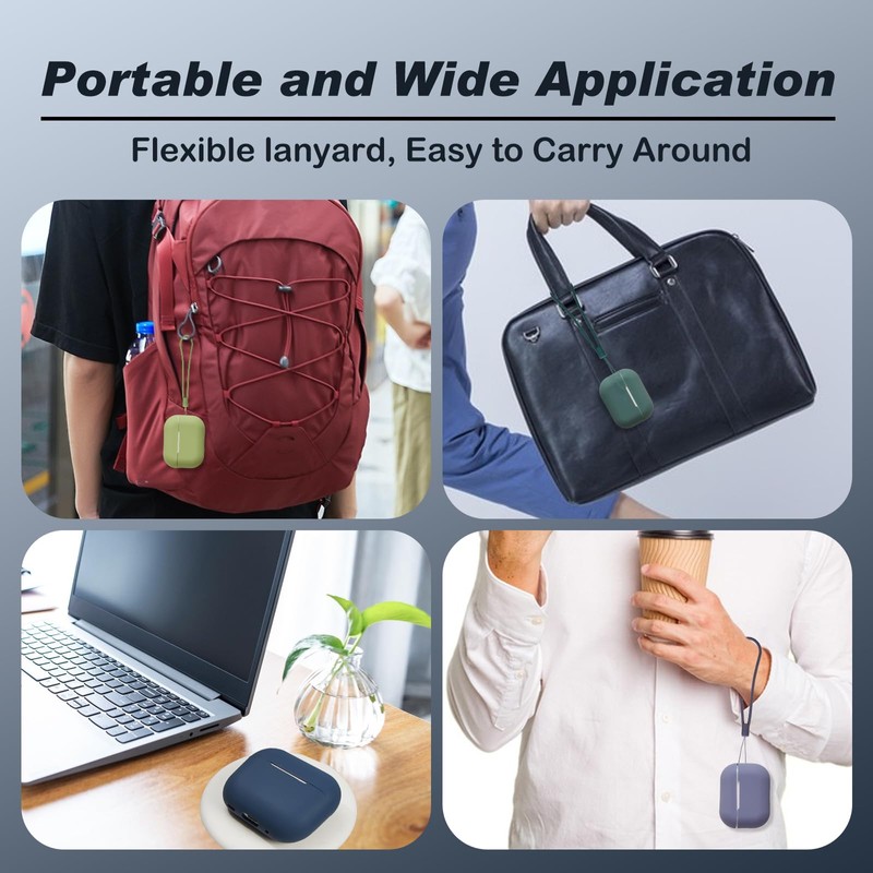 Airpods Pro 2nd Generation Case Cover, Full Protective Soft Silicone,