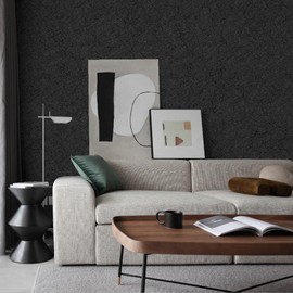 Papel pintado autoadhesivo de color gris oscuro, papel de contacto para encimera de baño, extraíble e impermeable, 15.7 x 118 pulgadas, envoltura de vinilo de cocina para encimeras de gabinetes