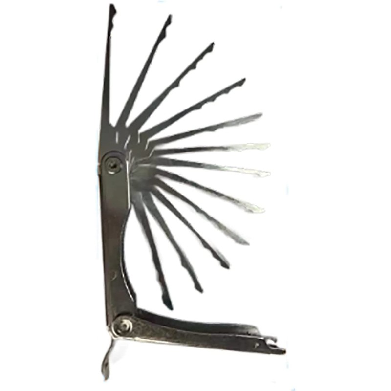 Rhomba ock Jiggler Folding Rotate Key (12pcs) (Stainless Steel)