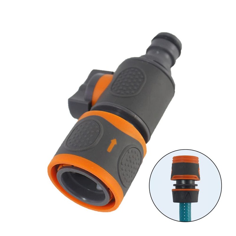 URPIZY 2PACK Quick Release in Line Shut Off Valve,Garden Hose