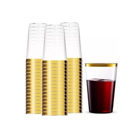 Vasos Elegantes, Dorado, 12 oz