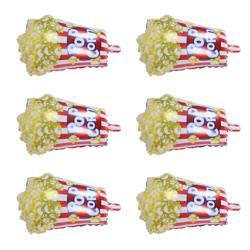 10pcs Popcorn Party Balloons Reusable Movie Theme Party Decoration Balloons