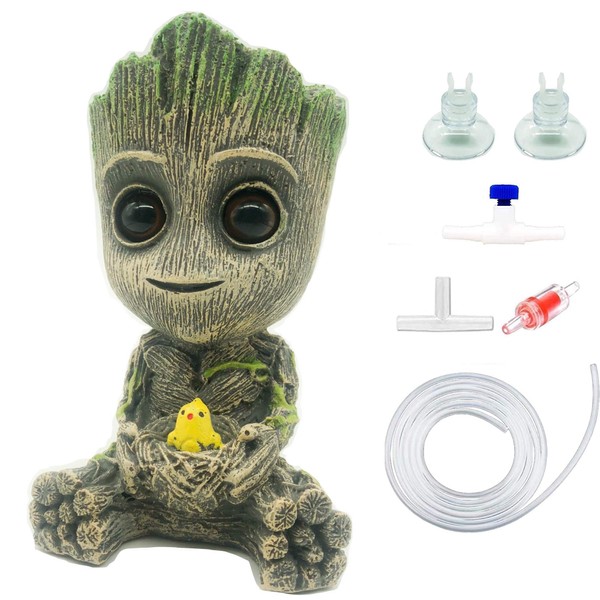 AnxunJim Aquarium Groot Air Bubbler Decorations Fish Tank Air Stone