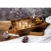 MornHalo Extra-Large Wooden Tray Set of 2, (20.1'' + 18.1'')