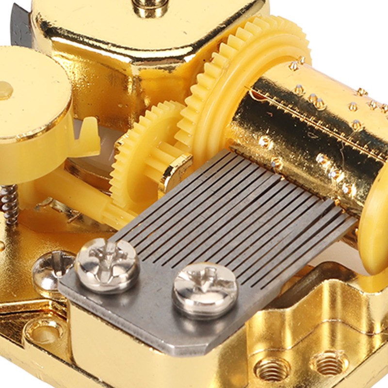 Windup Musical Movement 18 Note Pleasing Melody Alloy Easy Mounting