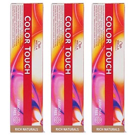 Wella Pack of 3 Colour Touch 60 ml Rich Naturals 2/8