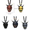Mrisata Car Hanging Pendant with Samurai Hannya Japanese Oni Helmet