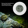 Mini Digital LCD Thermometer,Round Shape Temperature Humidity Meter Reptile Thermometer
