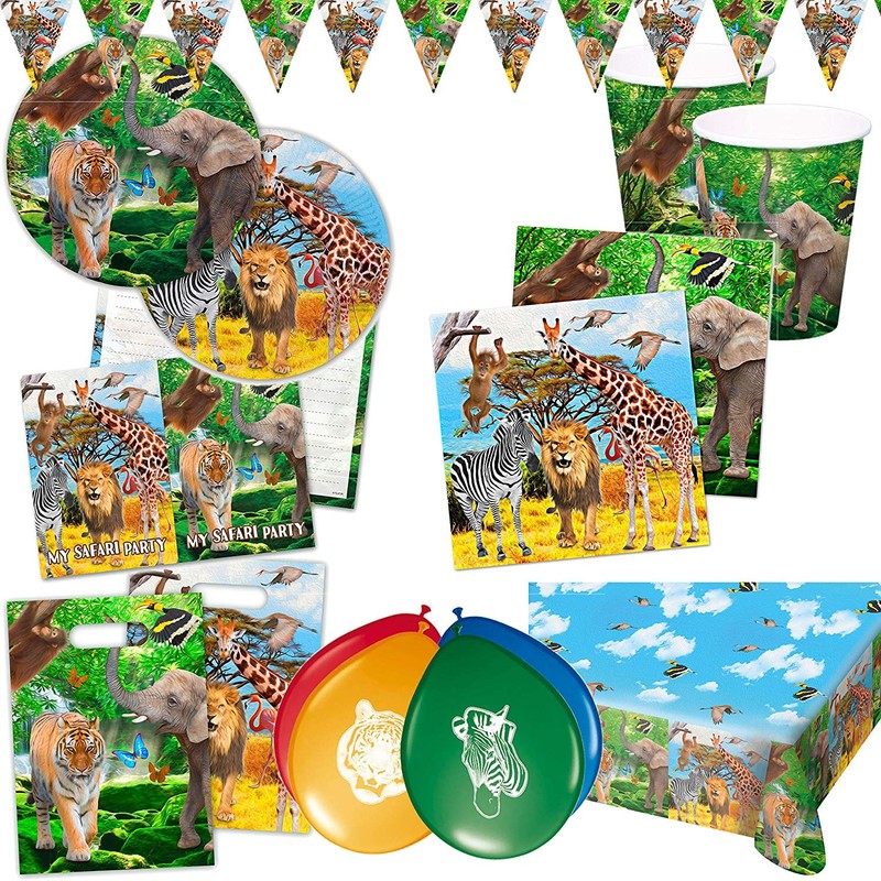 Folat Safari Party Table Cloth 180 x 130 cm