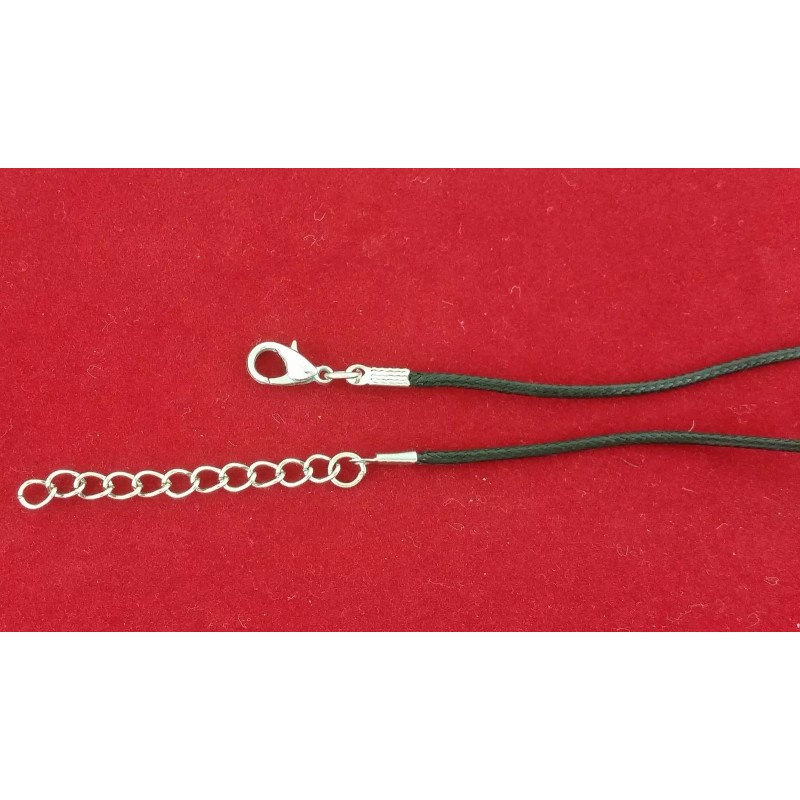 Buycelebrate Black Leather Twisted Hand Braided Rope Chain Cord String