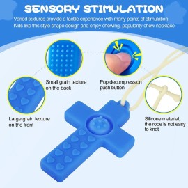 BPA-Free Flexible Non-Toxic Portable 6-Piece Children's Cross-shaped Teether Set