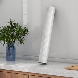 GIAECU Clear Contact Paper Peel and Stick Wallpaper for Bathroom 15.7" x197" Clear Wall Protector Backsplash for Kitchen Wall Transparent Wall Protective Film Waterproof Contact Paper for Countertops