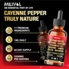MILIVOL 11in1 Cayenne Pepper Liquid Drops with Hawthorn Berry, Beet