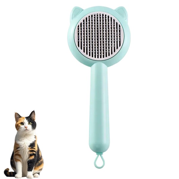 Self-Cleaning Cat Brush for Effortless Fur Removal, Cat Hair Brush
