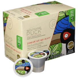 Wolfgang Puck Jamaican Me Crazy Flavored Coffee Single Serve Cups for Keurig, 24 Count (Pack of 2)