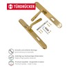 Gedotec Door Handle Set Polished Brass 1 Set Door Fitting
