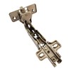Full Overlay Cabinet Hinge, 35mm, 190-Degree, Steel BZP, Slide-On Cruciform