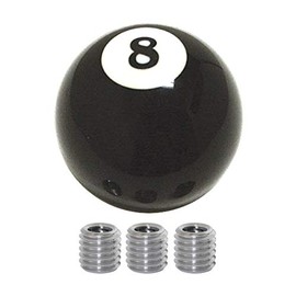 GG Grand General 93491 Original Ball Gear Shift Knob with White 8 Script with Adaptor Kit