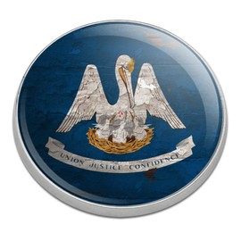 GRAPHICS & MORE Rustic Louisiana State Flag Distressed USA Golfing Premium Metal Golf Ball Marker