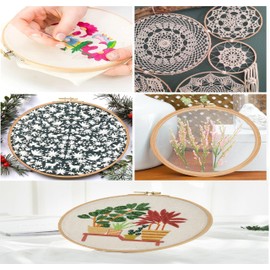 Embroidery Hoops for Cross Stitch Embroidery Hoop Circle Cross Stitch Hoop Ring for Craft Sewing Crafts 20cm / 8"