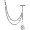 DerMacht Single Albert Pocket Watch Chain T-Bar with Hollow Essential