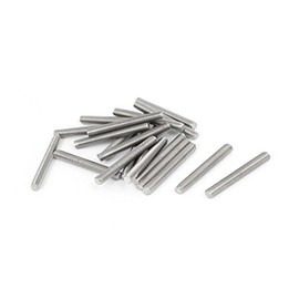 sourcingmap M3 x 25mm 0.5mm Pitch 304 Stainless Steel Fully Threaded Rods Silver Tone 20 Pcs