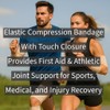 Vakly Elastic Bandage Wrap Rolls with Self-Closure [Pack of 10]