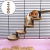 YANJI Hamster Ladder Natural Wood, Hamster Climbing Toy, Wooden Hamster
