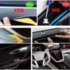 Maxlaxer El Wire Blue Interior Car LED Strip Lights, 5M