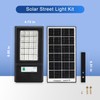 PCYIS Solar Street Lights Outdoor 2000LM, 6500K LED Solar Floodlight