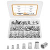 VIGRUE Set of 250 Rivet Nuts Assortment M3 M4 M5
