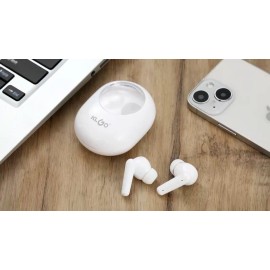 KLGO Bluetooth 5.0 Wireless Earbuds with Mic,IPX4 Waterproof White Charging Case