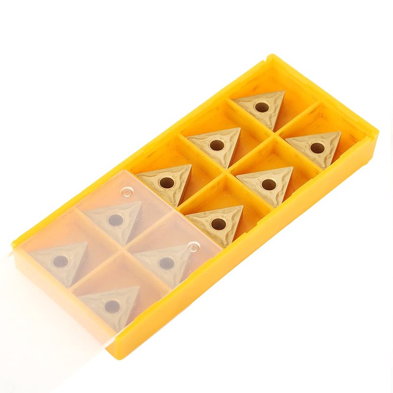 YWBL-WH Inserti CNC Triangolari, 10 Pezzi, Carburo Integrale, per Tornitura