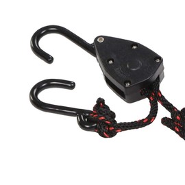 Acronde 4PCS 1/8" 6Ft Adjustable Heavy Duty Rope Hanger Ratchet Kayak and Canoe Bow and Stern Tie Downs Straps (6Ft)