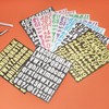 uxcell 912Pcs 12Sheets Glitter Letter Stickers, Self-Adhesive Alphabet Sticker Letter