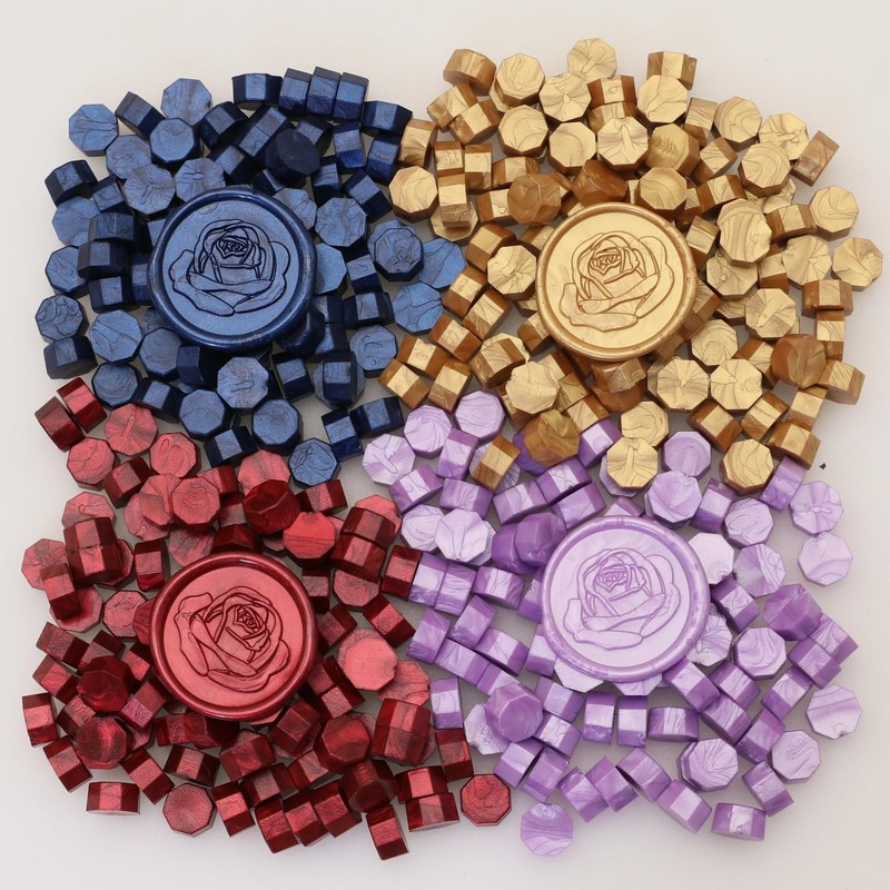 300Pcs Wax Seal Beads Set with Non-Slip Melt Spoon and
