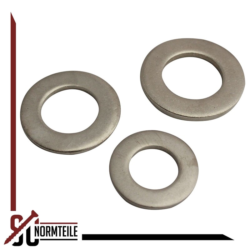 SC-Normteile Pack of 50 Washers Form A (Washers) M2 DIN