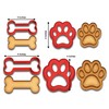 Dog Bone & Paw Print Cookie Cutter Set - 3"