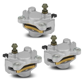 Front Rear Left/Right Brake Calipers Set with Pads for Arctic Cat ATV 250 300 375 400 454 500, Replace for 0402-011 0402-010, 3 Brake Calipers Set