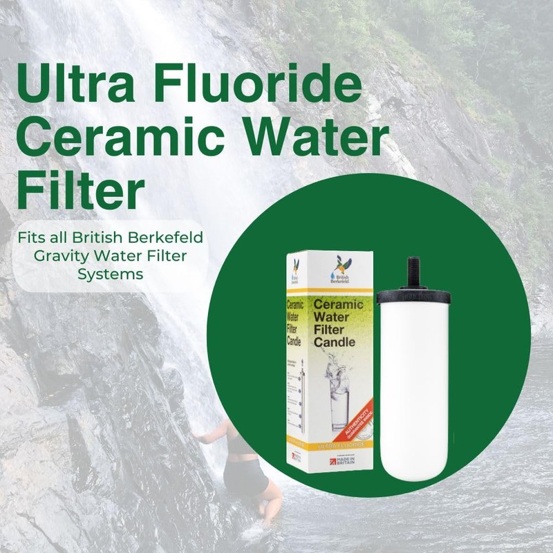 British Berkefeld Doulton Ultra Fluoride Ceramic Drinking Water Filter Cartridge