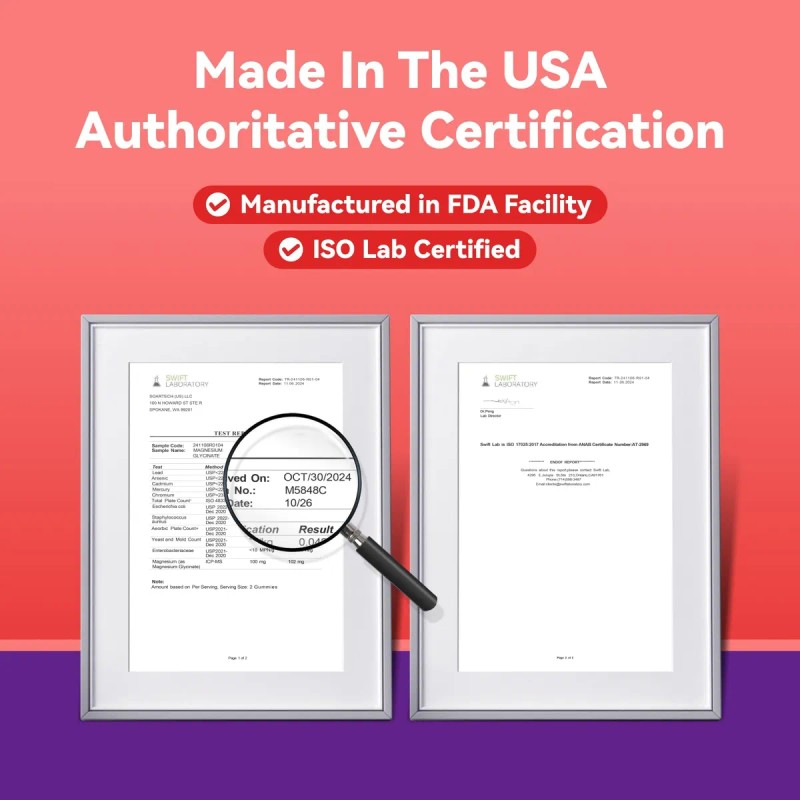 Inner Brightness Magnesio Glicinato 600mg 60 Gomitas Veganas