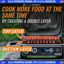 INFRAOVENS Stainless Steel Rack for Ninja Woodfire Outdoor Grill and Smoker OG701 OG751 7-