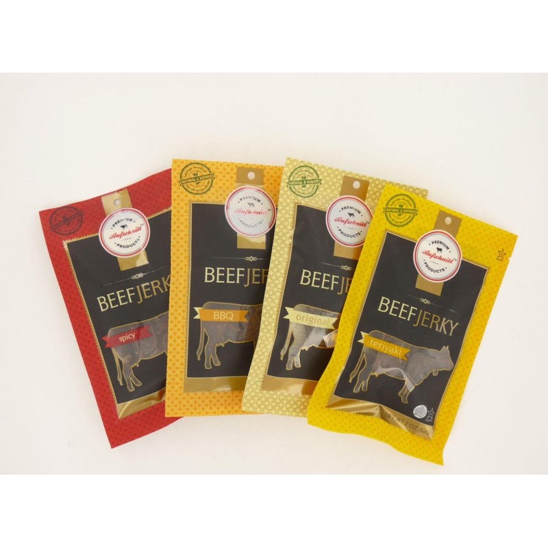 Aufschnitt All Natural Kosher Beef Jerky BBQ Flavor (2 Pack)