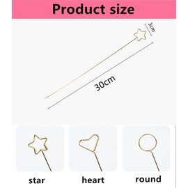 30 pcs Metal Place Card Holders, Round Heart Table Number Holders Gold Photo Clips, Presents Floral Card Holder Clips for Valentine's Day Wedding Birthday Party Supplies (3 Style)